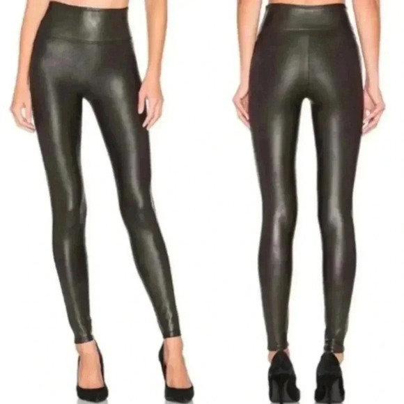 Spanx Faux Leather High Waisted Leggings